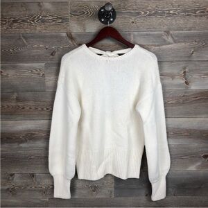 INTERMIX Ivory wool and cashmere sweater